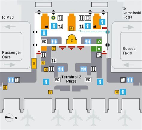 munich airport arrivals map