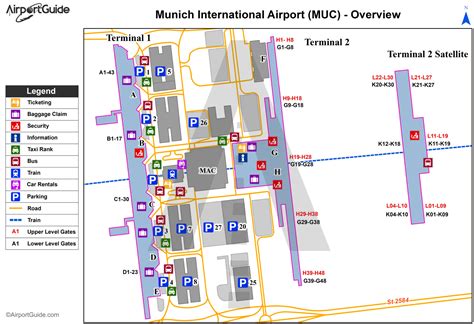 munich international airport terminal map