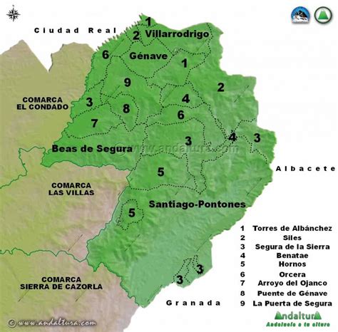 municipios de la sierra del segura