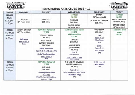 munster performing arts center schedule
