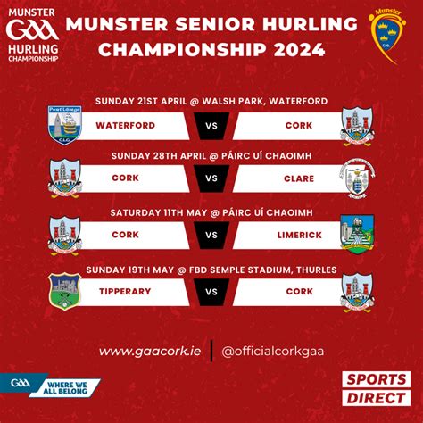 munster senior hurling fixtures 2023