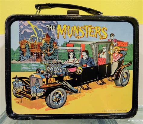 Vintage 1965 "The Munsters" Lunchbox w/Thermos KayroVue Productions