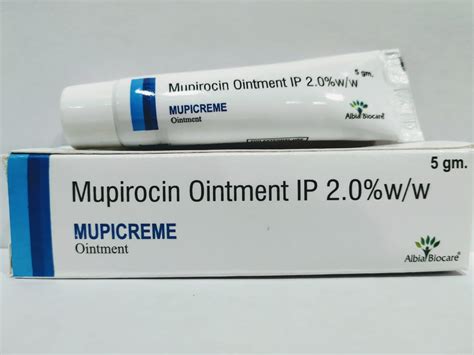 mupirocin 2% in nose