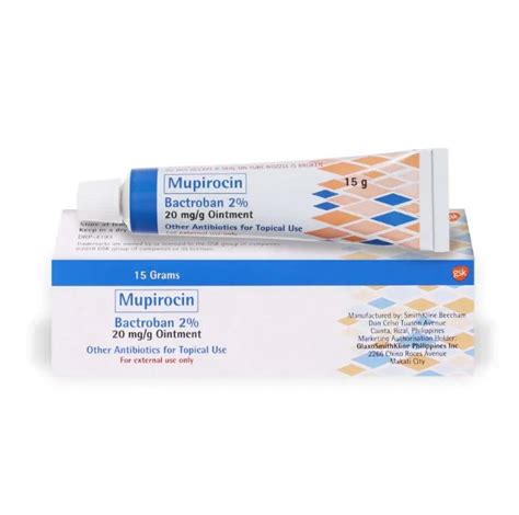 mupirocin 2% nasal ointment bactroban