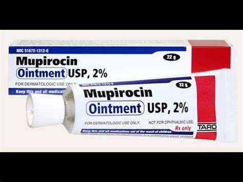 mupirocin ointment nasal application for mrsa