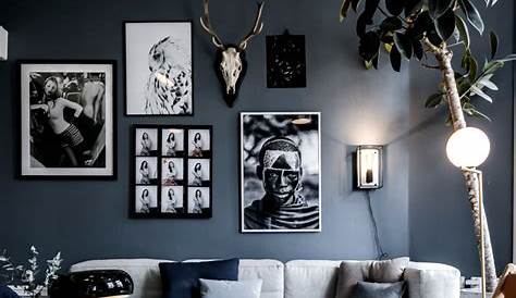 Mur Gris Deco Et Blanc Grey Walls Living Room, Modern