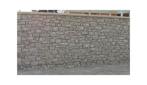 Couvre mur en pierre naturelle du gard, H.5 x L.50 x P.25