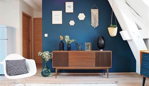 idee deco salon bleu paon Idée de déco