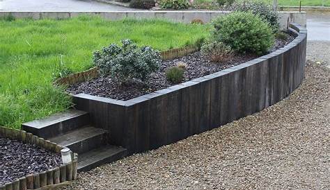 Mur Soutenement Terrasse Integrer Le Gabion Comme Element Decoratif Dans Le Jardin