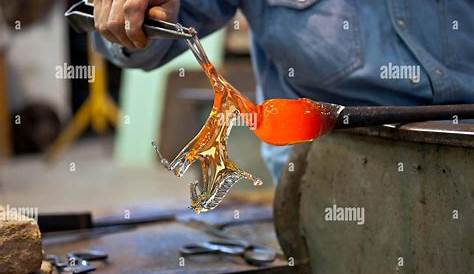 Murano Venise Souffleur De Verre Un Sur L'île Près