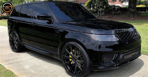 murdered out range rover