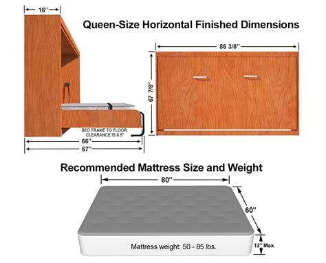 Horizontal Murphy Bed Queen Plans punchb