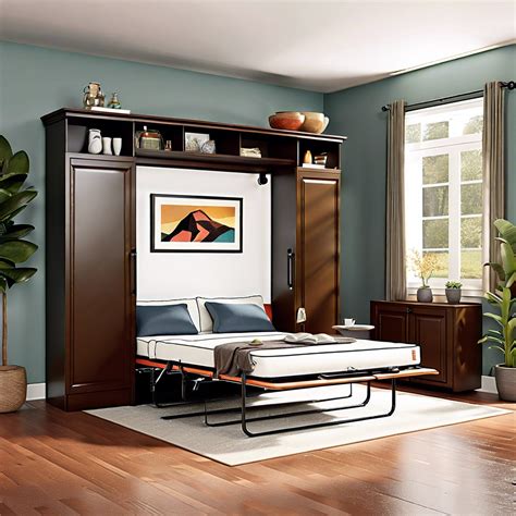 Murphy Bed With Couch And Table