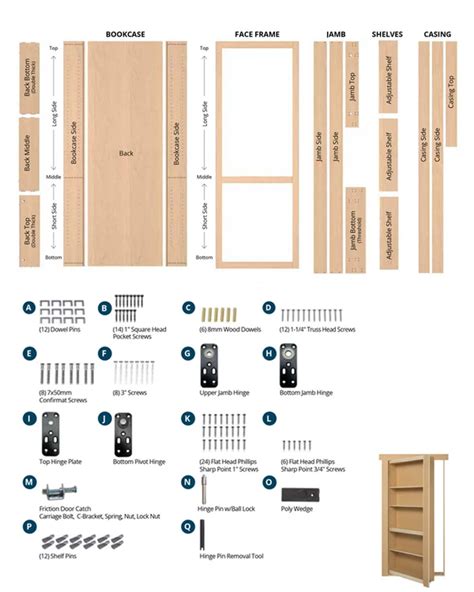 Murphy Bookcase Door Plans