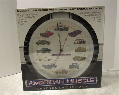 Muscle Car Clock With Engine Sounds