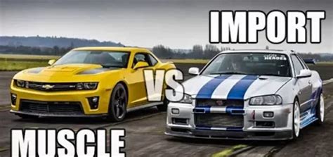 muscle vs import funny pics Google zoeken cars