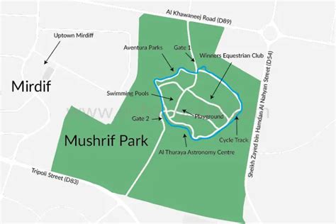 mushrif park location map