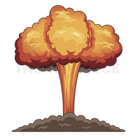 Mushroom Explosion Clipart