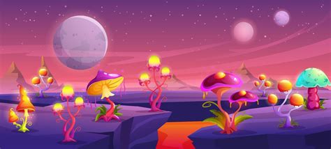 Mushroom Planet Background