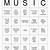 music bingo cards printables