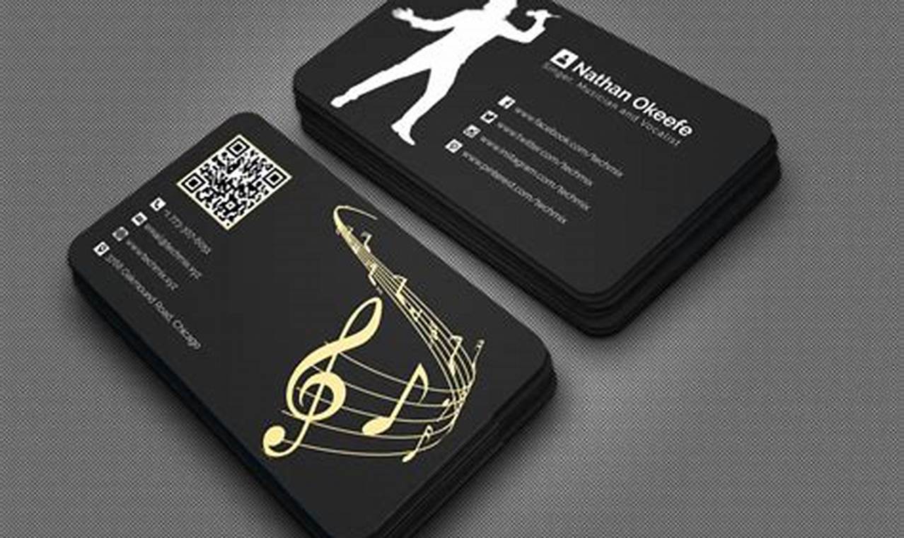music business cards