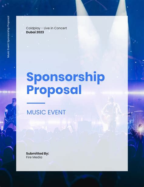 Music Concert Proposal Sample PDF Template