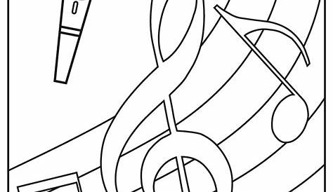 Music Printable Coloring Pages