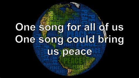 music bring peace to the world