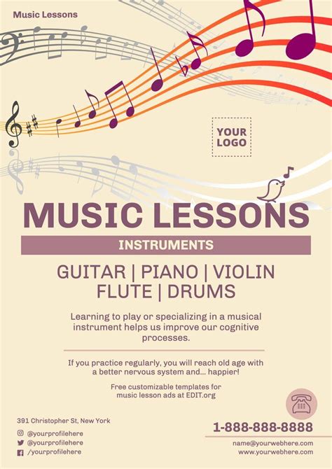 music class flyer