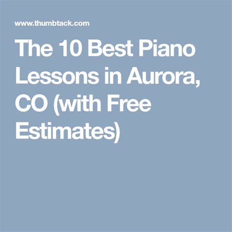 music lessons reviews in aurora