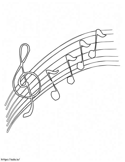 Music Notation Coloring Pages