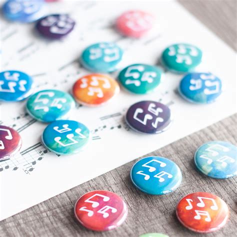 Music Note Buttons
