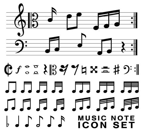 music notes and symbols