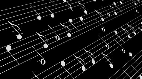 music notes background black and white