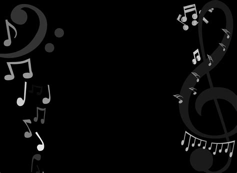 Music Notes Background Wallpapers Black