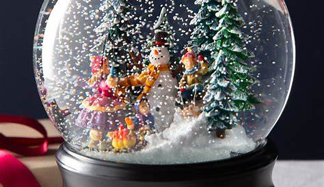 Musical Christmas Village Snow Globe