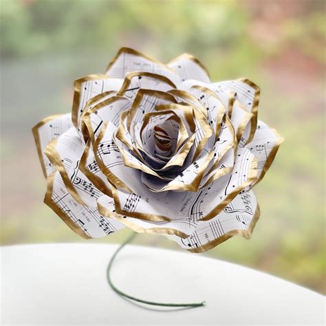 Musical Note Paper Rose