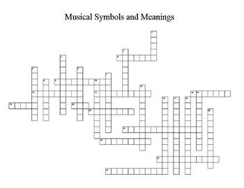musical signs for silence crossword