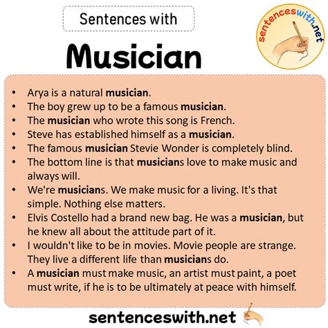 Musician Example In A Sentence