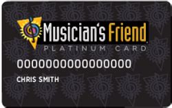 musicians friend credit card review