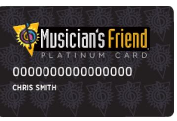 musicians friend credit login
