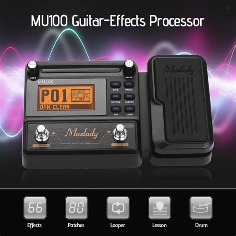 Muslady Mu100 Guitar Multi-Effects Processor