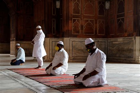 Muslim prayer leader maglad arrives at the london central mosque hires