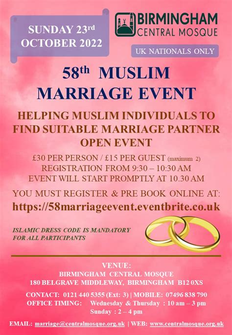 muslim marriage events this weekend