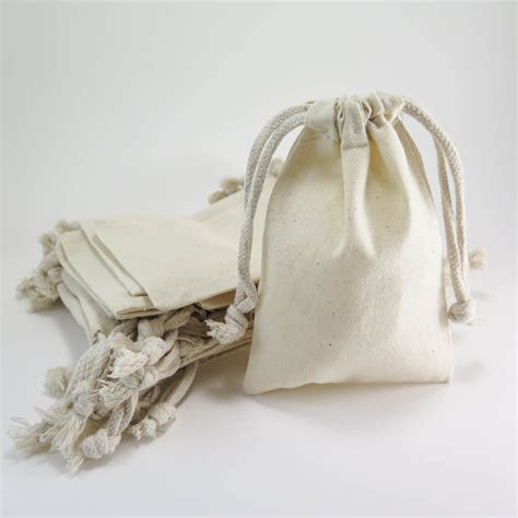 Muslin Drawstring Pouches