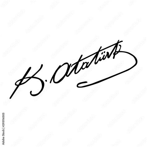 mustafa kemal ataturk signature