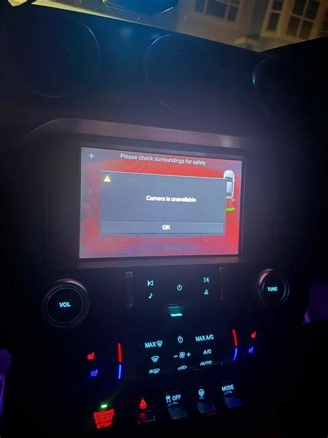 mustang camera unavailable