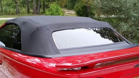mustang convertible rear window