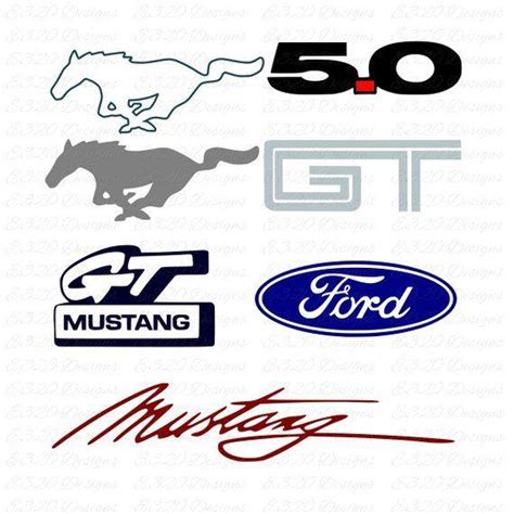 mustang gt decals and emblems