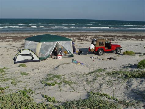 mustang island beach camping